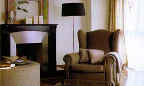 Frontal placement ensures warmth for all seated in front of the fireplace